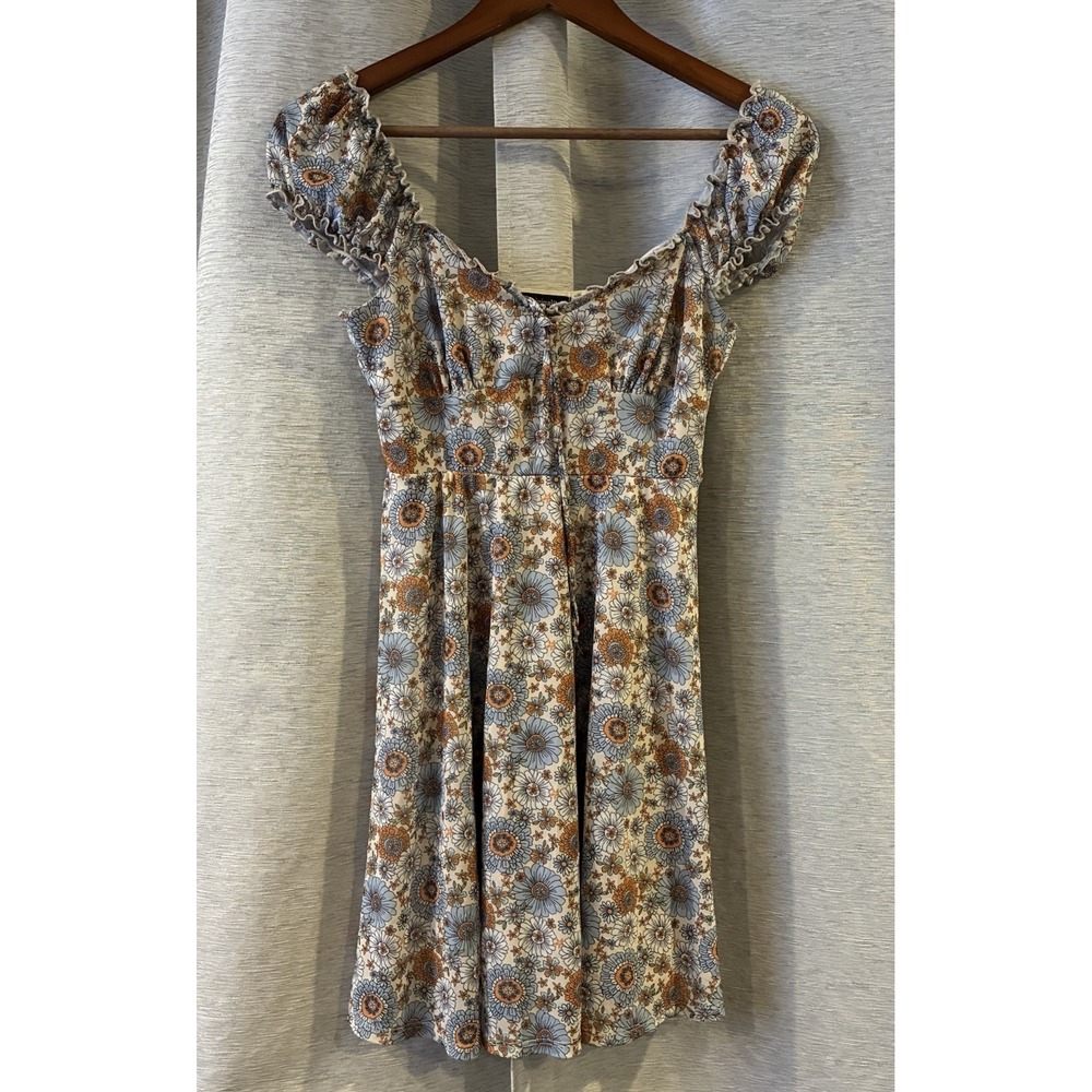 Originality Floral Fit And‎ Flare Dress Size XS Made In USA